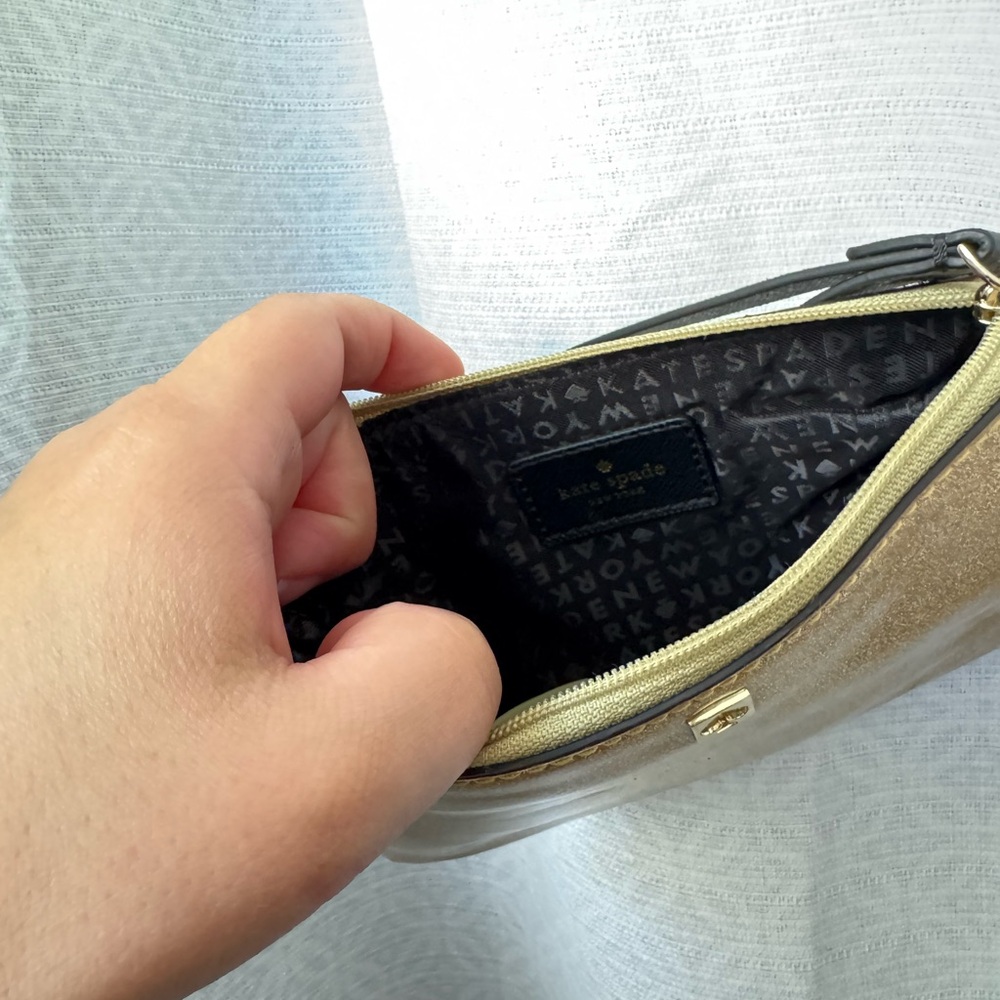 Kate Spade Sparkling Gold Wristlet - Picture 5 of 9